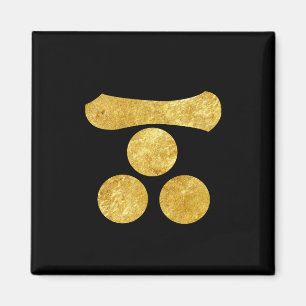 Íman Ouro japonês do falso do clã do samurai de Mori