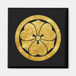 Íman Ouro japonês do falso do clã do samurai de Sakai