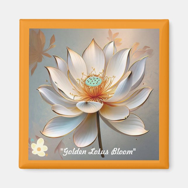 Íman "Ouro Lotus Blossom" (Frente)