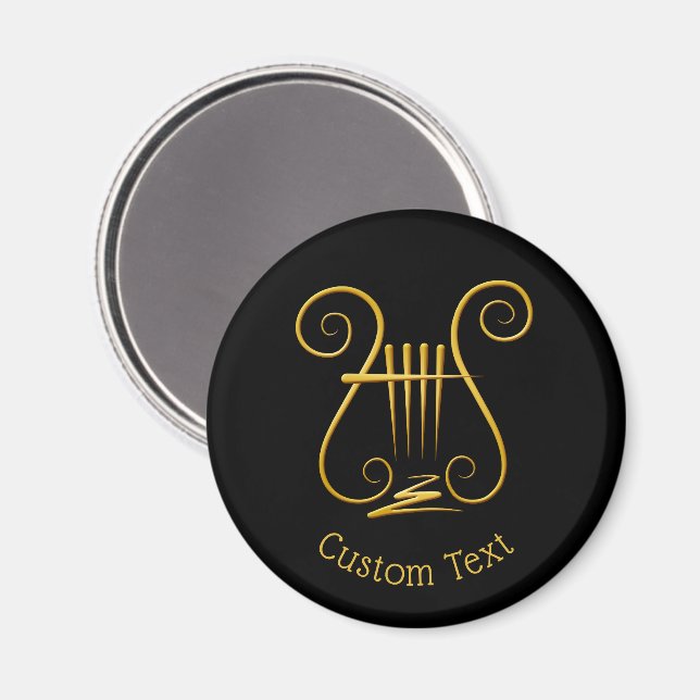 Íman Ouro Lyre (Front/Back)