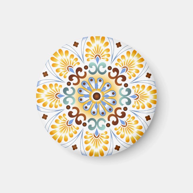 Íman Ouro Mandala Magnet (Frente)