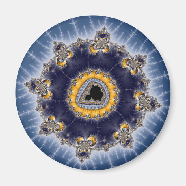 Íman Ouro Mandelbrot - Fractal (Frente)