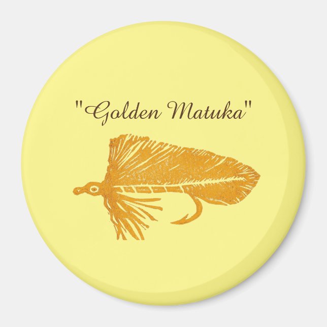 Íman Ouro Matuka stream, pesca de mosca, arte de voo (Frente)