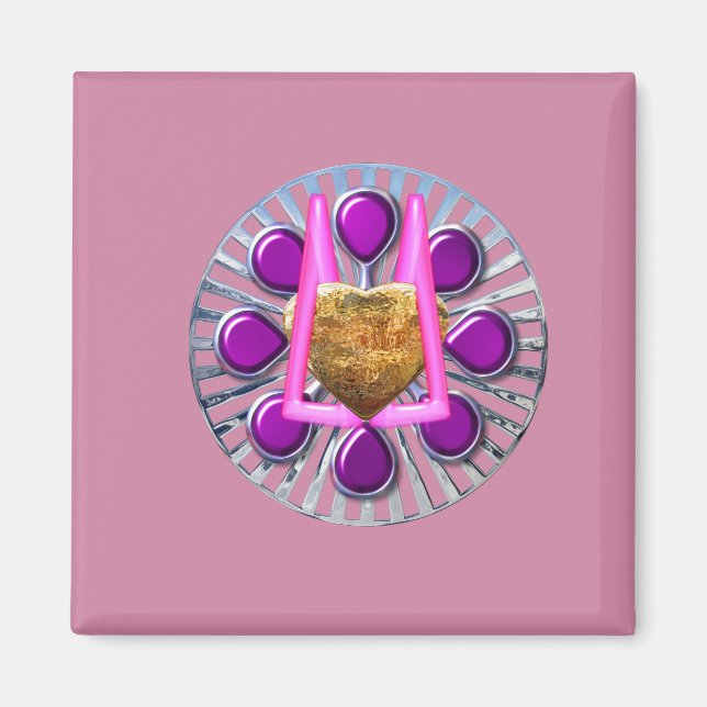 Íman Ouro Metálico (Frente)