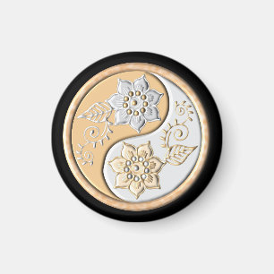 Íman Ouro & Prata Yin Yang 