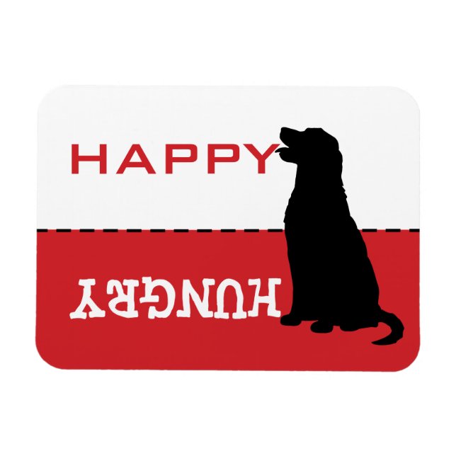 Íman Ouro Retriever Fez-me Um Sinal De Magnet Faminto (Horizontal)