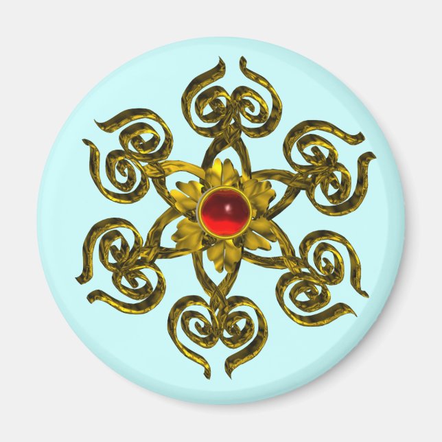 ÍMAN OURO ROSA RUBY (Frente)