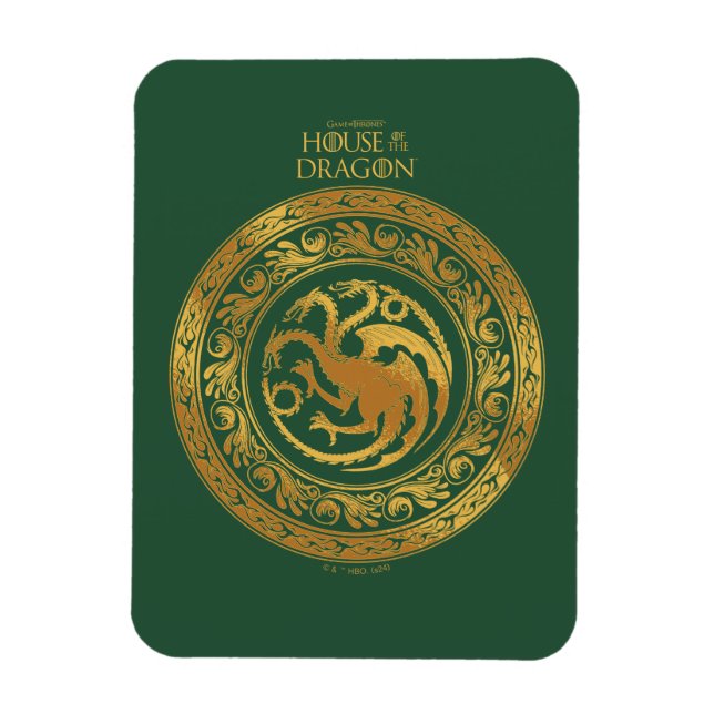 Íman Ouro Targaryen Crest (Vertical)