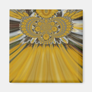 Íman Ouro Yellow Flower Pattern Design