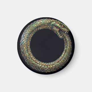 Íman Ouroboros — Poster Rúnico Símbolo da Serpente Anti