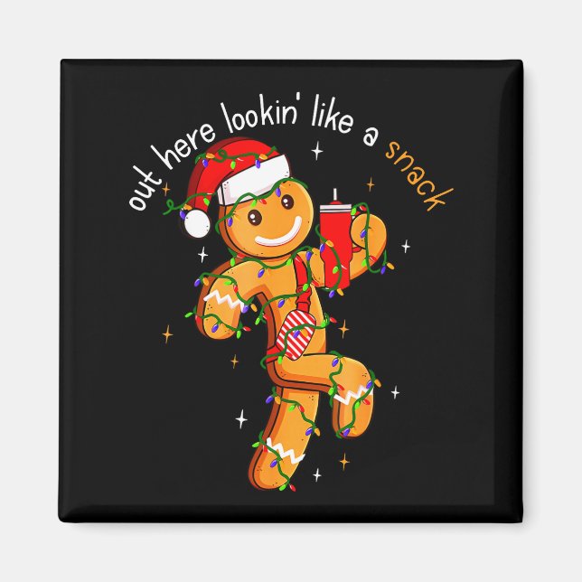 Íman Out Here Looking Like A Snack Funny Boujee Xmas Gi (Frente)