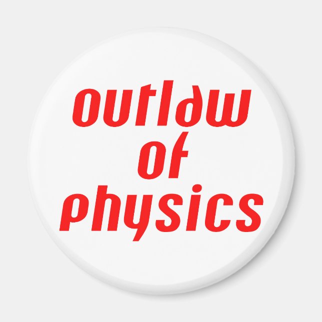 Íman Outlaw of Physics - Vermelho (Frente)