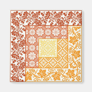 Íman Outono da cabana rústica de madeira