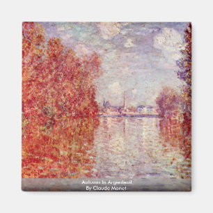 Íman Outono em Argenteuil por Claude Monet