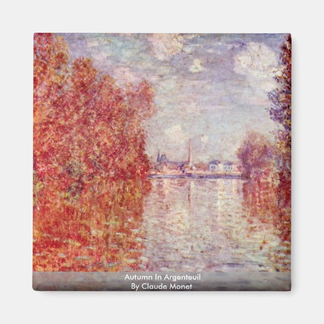 Íman Outono Na Argentina Por Claude Monet (Frente)