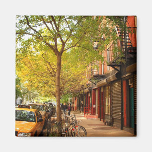 Íman Outono na cidade de Alphabet, Aldeia Oriental, NYC