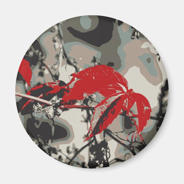 Íman outono vermelho (Frente)