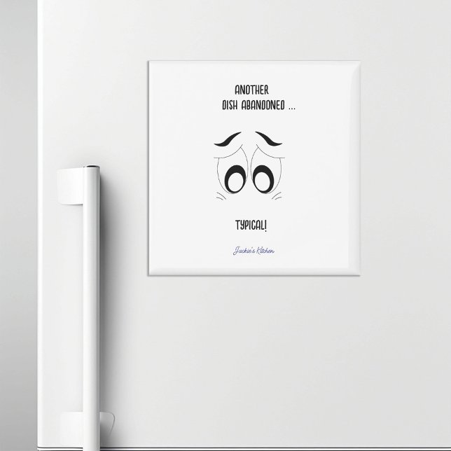 Íman Outro Dish Abandonado Engraçado Personalizado (Criador carregado)