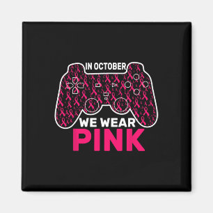 Íman Outubro Vestimos Crianças De Jogos De Cancer Rosa
