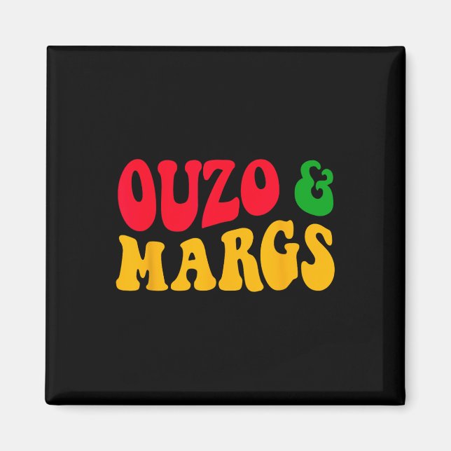 Íman Ouzo E Margs Funny Cinco De Mayo Ortodoxo Grego (Frente)