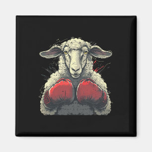 Íman Ovelha de Boxe Luvas de Boxe Lamb Kickboxing Engra