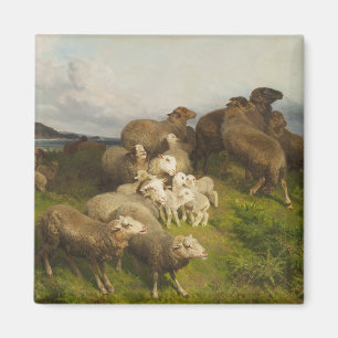 Íman Ovelha em campo (por August Friedrich Schenck)