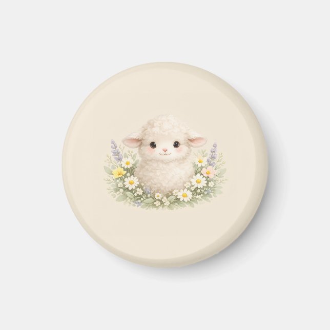 Íman Ovelhas Caprichosas e Flores Silvestres para um Ch (Frente)