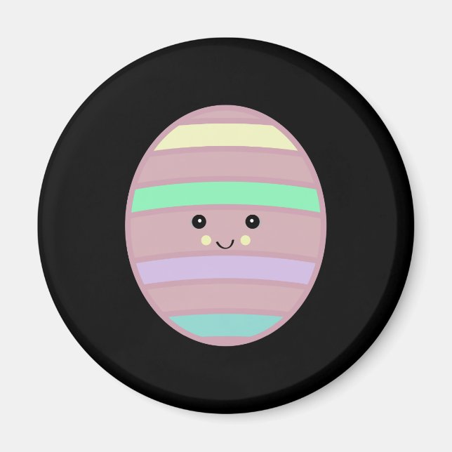 Íman ovinho de Páscoa kawaii (Frente)