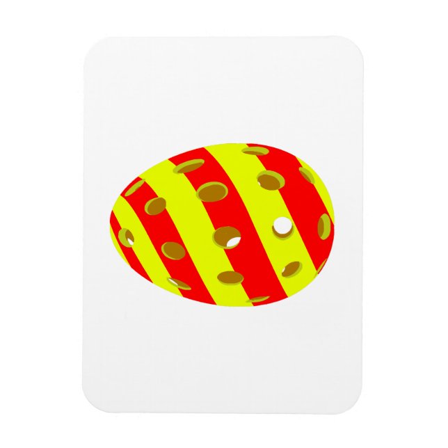 Íman Ovo de Pickleball em Páscoa (Vertical)