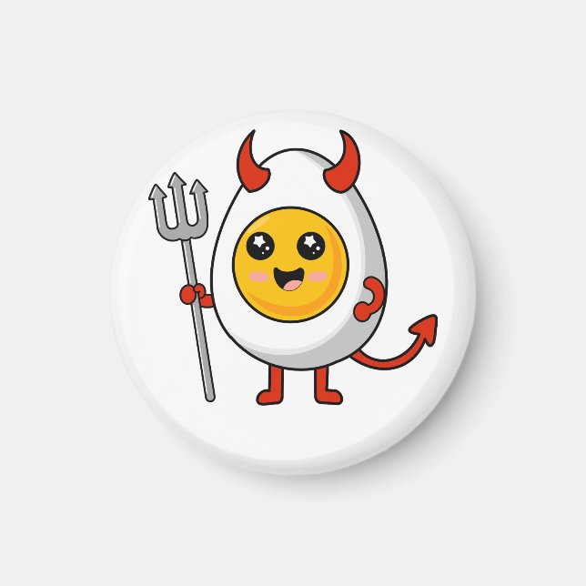 Íman Ovo Diabólico Fofo Kawaii (Frente)