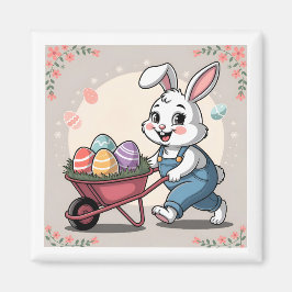 Íman Ovos de coelho da Páscoa e Barras de Rodas