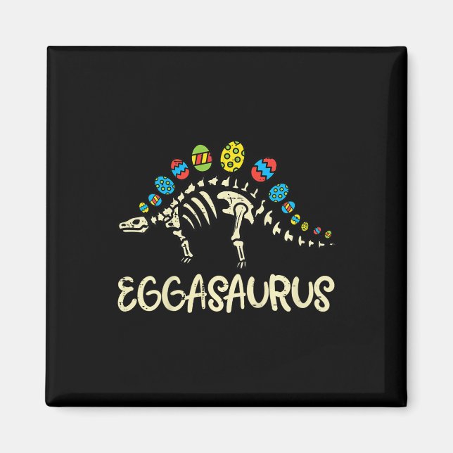 Íman Ovos de Eggasaurus da Páscoa Stegosaurus Dinossaur (Frente)