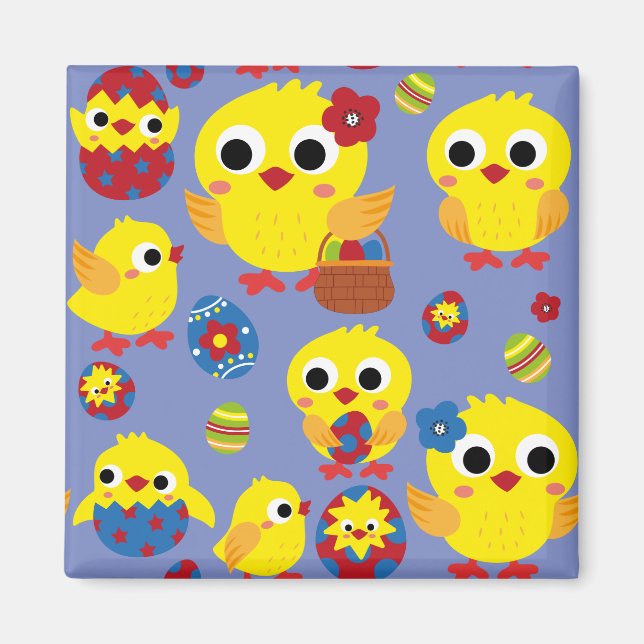 Íman Ovos de Páscoa com Hatch Retroativo (Frente)