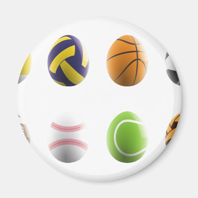 Íman ovos de Páscoa desportivos (Frente)