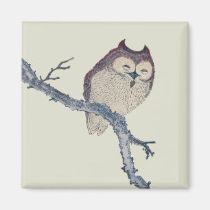 Íman Owl Asian Art Impressão