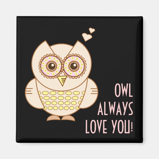 Íman Owl Te Ama Magnet (Frente)