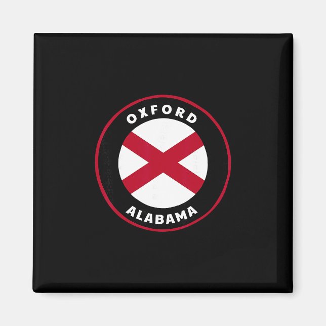 Íman Oxford Alama Al State Flag Dge Vacation  (Frente)