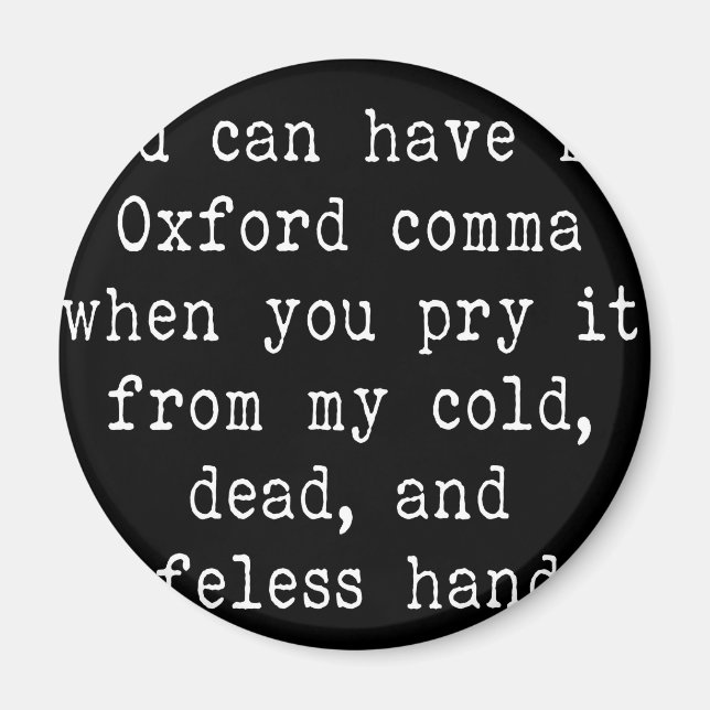 Íman Oxford Comma (Frente)