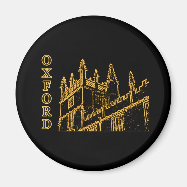 Íman Oxford England 1986 Building Spirals Brown (Frente)