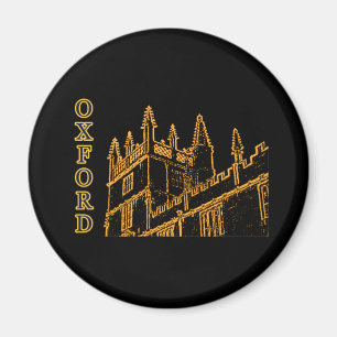Íman Oxford Inglaterra 1986 ouro de construção das espi