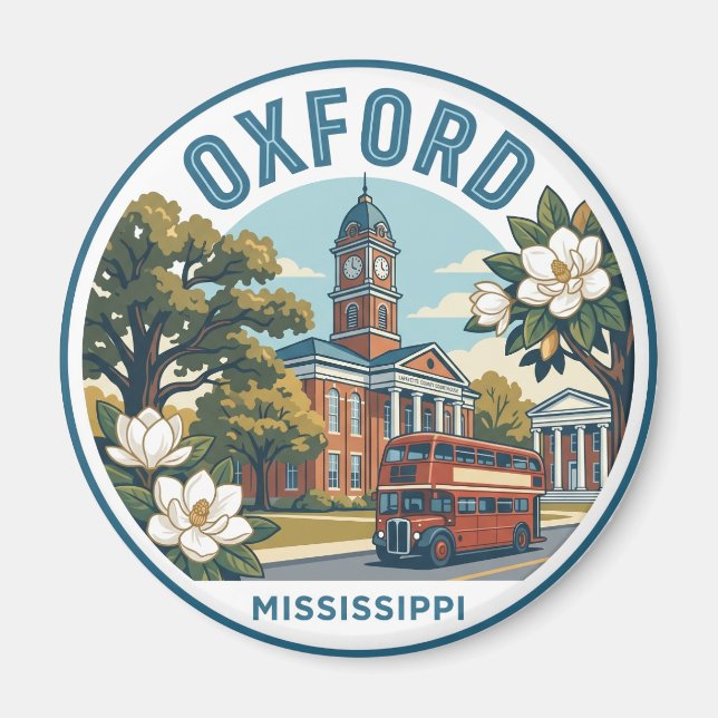 Íman Oxford Mississippi (Frente)