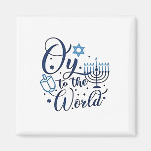 Íman Oy to the World Hanukkah Jewish Engraçado