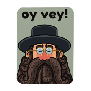 Íman OY VEY! Funny RABBI Peronalizado