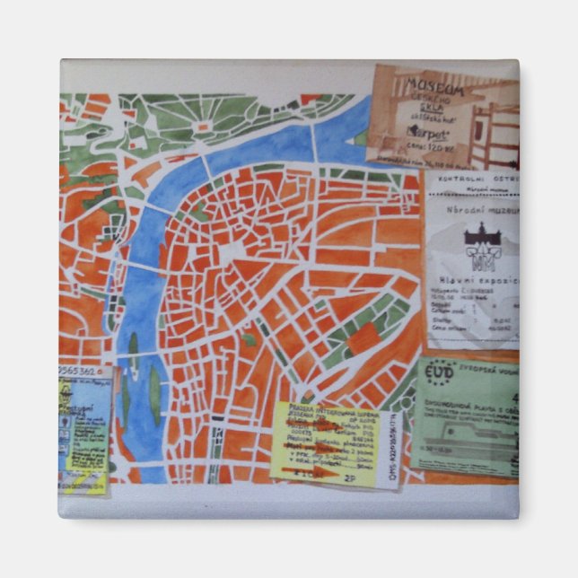 Íman P para o imã de Praga (Frente)