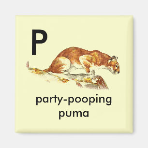 Íman P - puma do partido-pooping