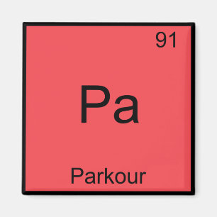 Íman Pa - Camiseta de símbolo de elemento de química en