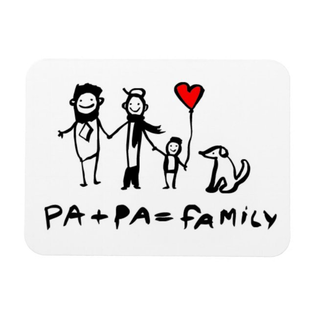 Íman Pa + Pa = Família (Horizontal)