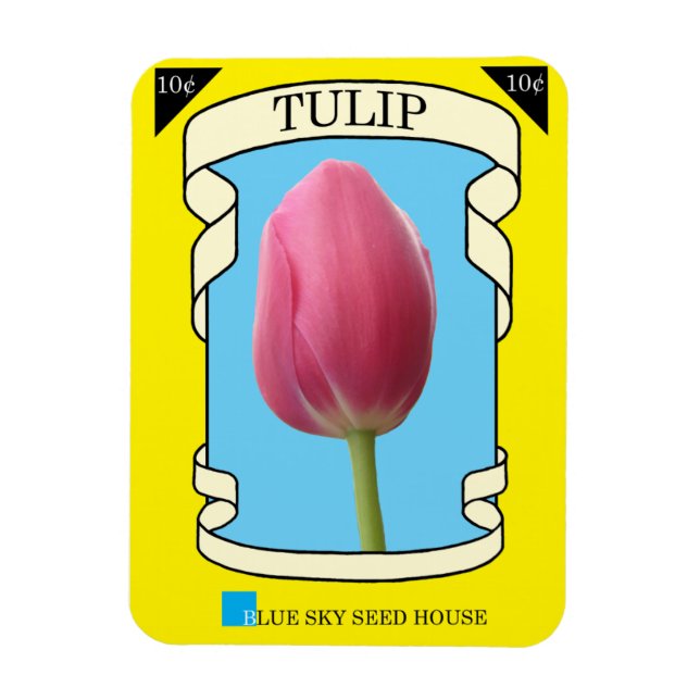 Íman Pacote de Semente de Tulip (Vertical)