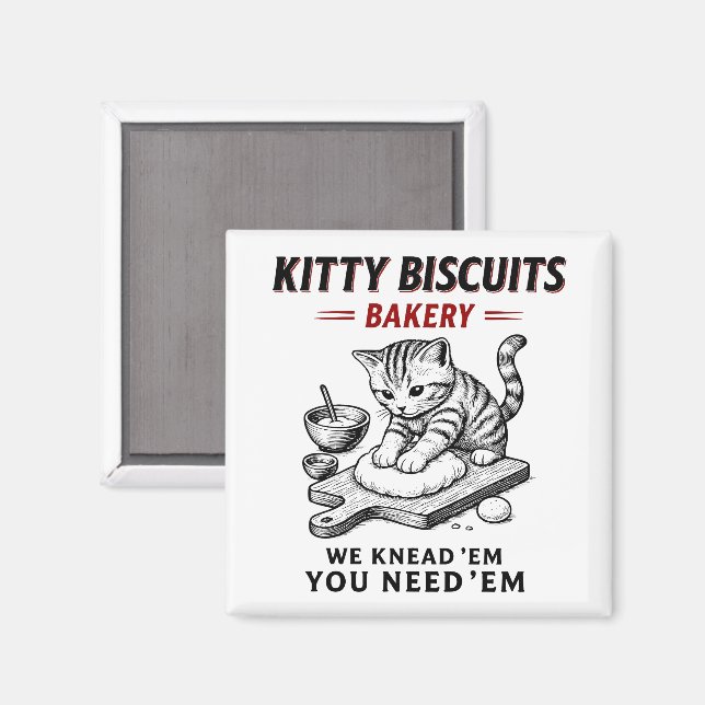 Íman Padaria de Biscoitos gatinhos (Front/Back)