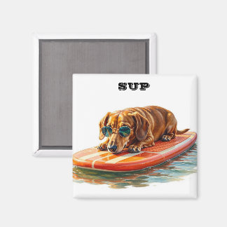 Íman Paddle Boarding Dachshund